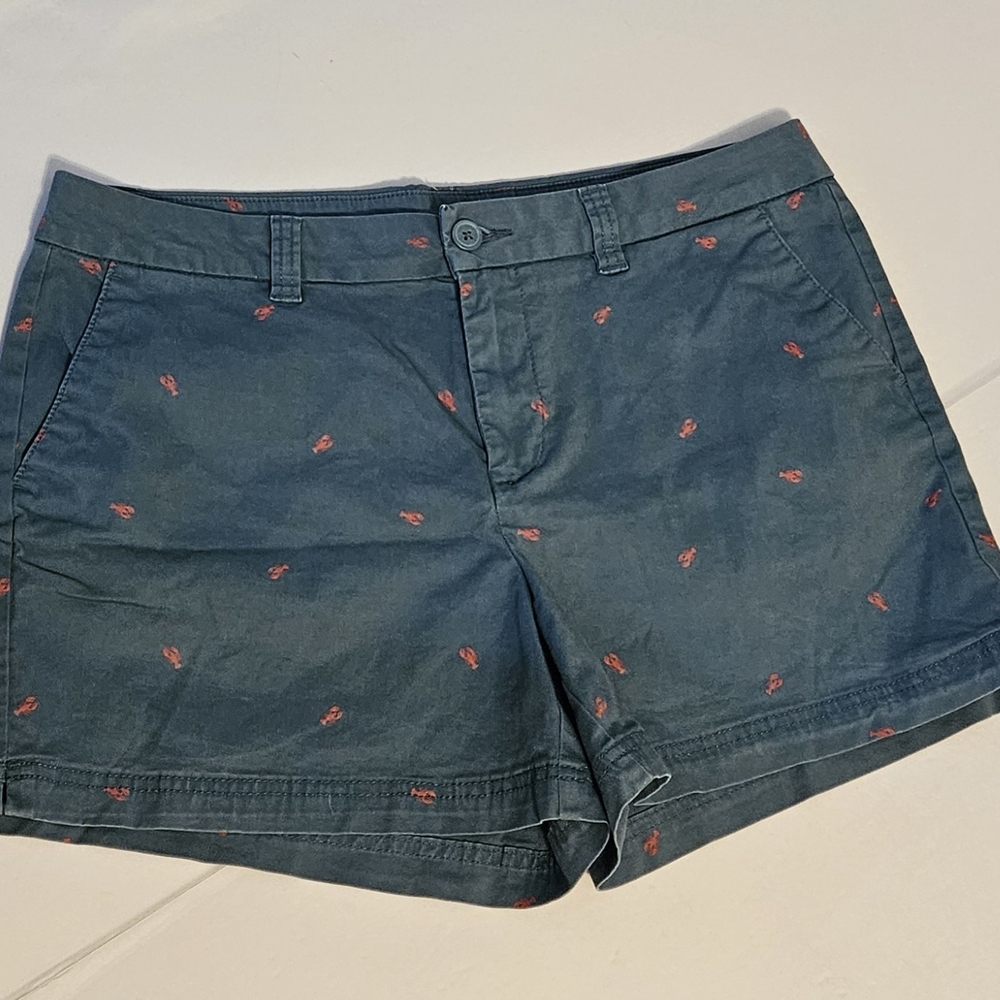 5"Women's Blue Shorts with Red Accents